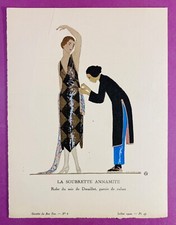 LA GAZETTE DU BON TON -  MARTY - La soubrette annamite - 1920 - pochoir - EO