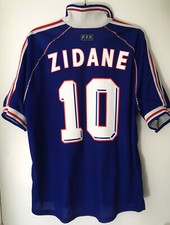 maillot adidas France 98 ZIDANE finale World cup 1998 FFF Brésil - no porté.