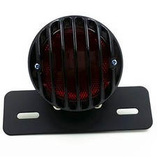 Feux arrières de frein noirs avec support de plaque d'immatriculation