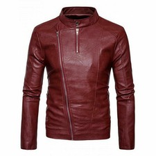 Veste en cuir véritable pour