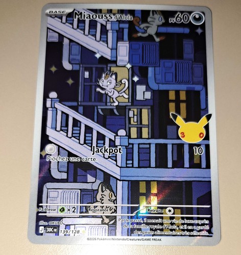 Carte pokémon ans miaouss - pokémon,