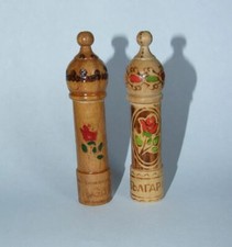 2 Anciens tubes en bois pour
