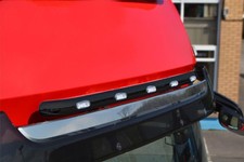 Noir Inoxydable Visière Barre