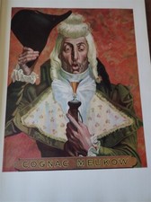 Cognac MEUKOW + frigorifique POIRSON pub papier FRANCE ILLUSTRATION NOEL 1947 co