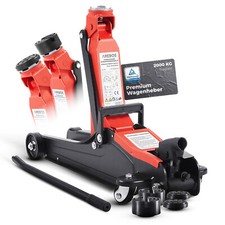 AREBOS Cric de manœuvre hydraulique 2t Cric de voiture avec supports caoutchouc