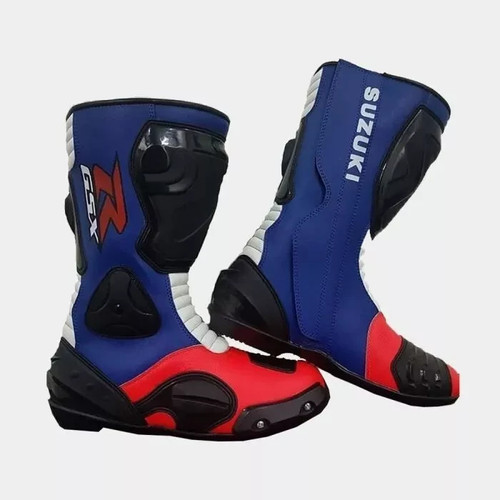 Suzuki bottes moto cuir course