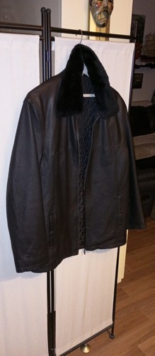 Veste neuve cuir véritable - en,