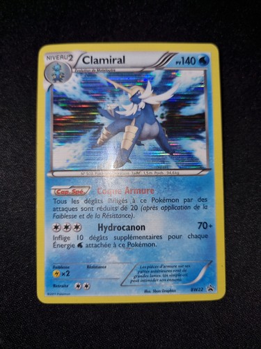 Carte pokémon clamiral bw - pokémon,