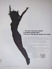 PUBLICITÉ 1977 CLARINS CRÈME QUI CONTIENT 12 PRODUITS AMINCISSANTS - SEINS - AD