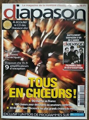 Diapason magazine de la - magazine,