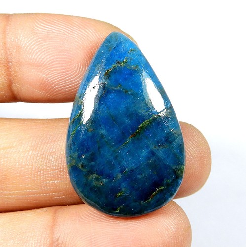 Cabochon apatite bleu - , fluo