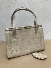 sac à main vintage Cuir D’autruche