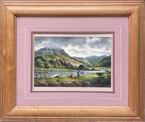 Tableau peinture cadre 19èm - tableau,