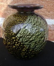  VASE VERRE VERRERIE  1980 A IDENTIFIER MALTE  D1752