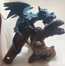 lot dragons en bois vintage