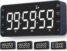 Grande Horloge, Minuteur, Compte à rebours, écran LED de 7,8", MeesMeek