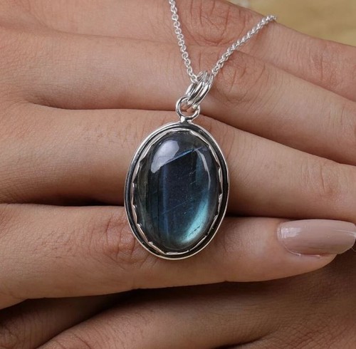 Pendentif main argent - en,