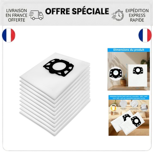 Sacs filtrants aspirateur - 10,