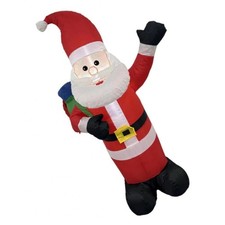 Décorations de Noël gonflables avec Père Noël et lumières LED - Accessoires