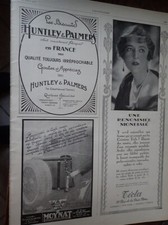 MOYNAT malle auto+ perles TECLA + HUNTLEY PALMERS pub papier l'ILLUSTRATION 1927