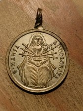 Médaille Religieuse Ancienne Belliere Inversée 7 Douleurs  Vierge St Antoine 