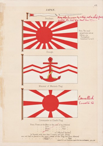 Drapeau marin japonais - marin,