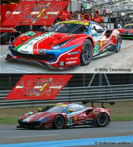 Décal ferrari 488 gte - décal,