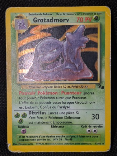 Carte pokemon grotadmorv - carte,