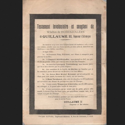 Guerre 1914 1918 guillaume ii - guillaume,