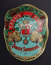 Ancienne étiquette CASSIS