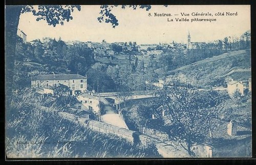 Cpa nontron vue générale - vue,