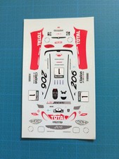 Decal 1/43 Peugeot 206 WRC