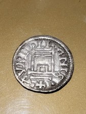 SUPERBE   Denier  A La Porte . Charles Le Chauve 0.99 Gr.  19 mili....