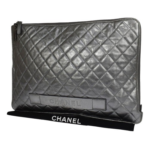 Pochette ipad chanel cuir - chanel,