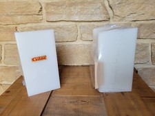 🚿🪞  2 ANCIENNES APPLIQUES MURALES SALLE DE BAIN PLASTIQUE VINTAGE GILAC  🪞🚿