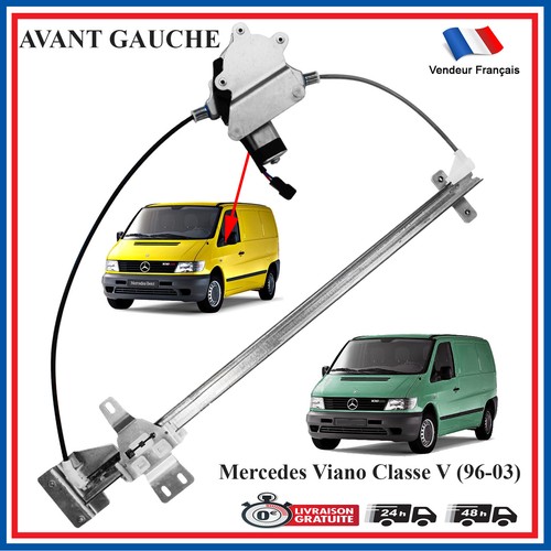 Leve vitre avant - vitre, gauche