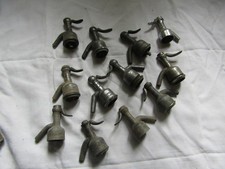 5...lot de 12 tetes de siphon eau de seltz en etain