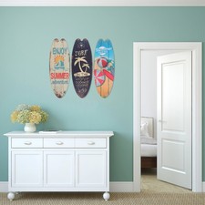  3 Pcs Deco+planche+de+surf Planches Art Mural Décoration Murale Thème L'océan