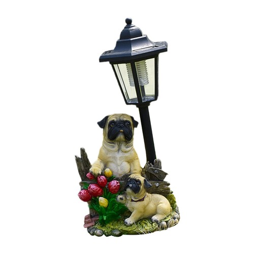 Statue chien carlin de - de,