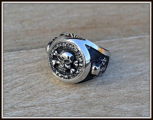 Bague chevalière téte - bague,