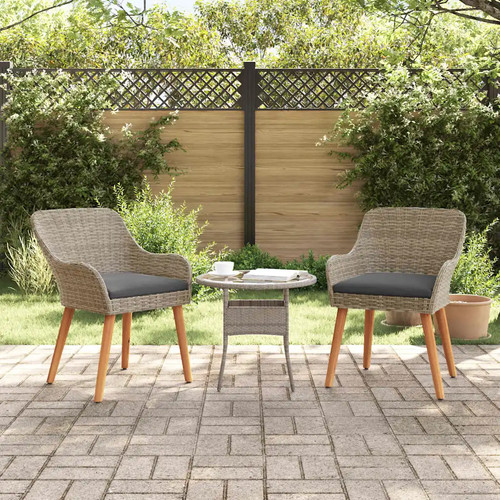 Bois acacia chaise de - 1/2x,