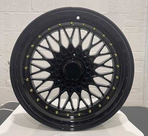 Bbs style inch black - bbs, gold