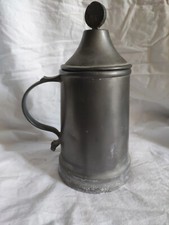 Pichet avec son couvercle fonctionnel en étain anglais 95% (poids 550 gr)