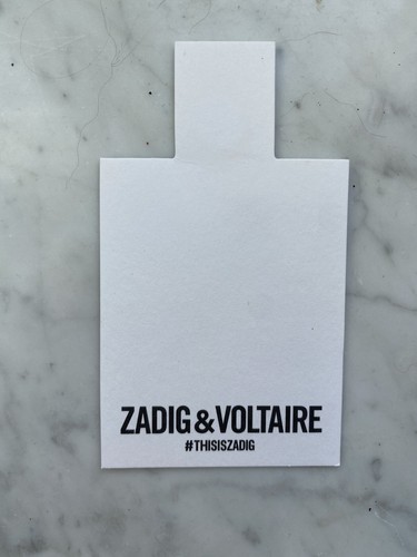 Carte parfum zadig - a, &