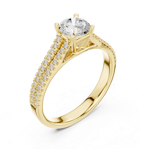 Bague anniversaire pavée