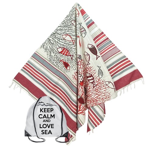 Serviette plage fouta - de,