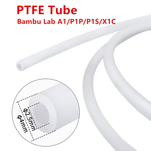 Tube ptfe 4mm 5mm - ptfe, 2.5mm