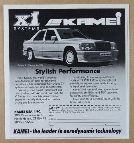 1985 kamei mercedes benz - kamei, x1