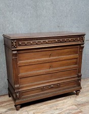 Commode style Louis XVI en acajou vers 1850