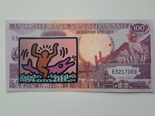 Billet original signé - , keith